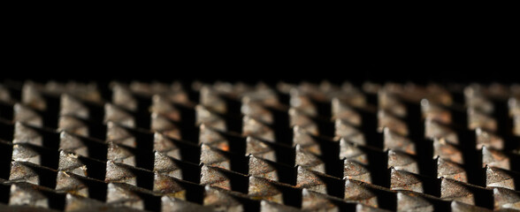 Wood rasp texture close up