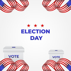 President Election Day Vector Design Illustration For Banner and Background