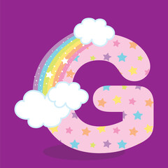 magic unicorn alphabet g