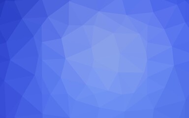 Obraz premium Light BLUE vector polygon abstract backdrop. A completely new color illustration in a vague style. Template for a cell phone background.