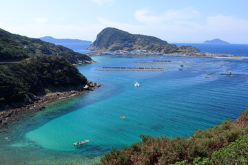 大月の美しい海　柏島　夏　（高知県）