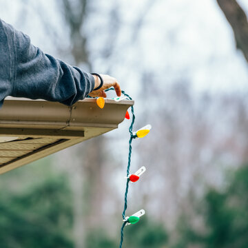 Putting up the Christmas Lights