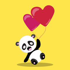 LOVE-PANDA BALLOON
