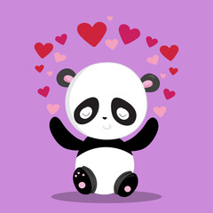 LOVE-PANDA HEART