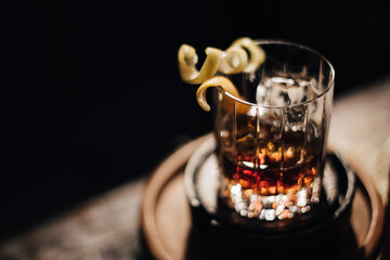 Intimate shot of an Old Fashion