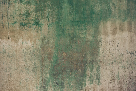 Grunge Background With Worn Off Green Paint
