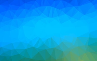 Fototapeta premium Light Blue, Green vector low poly cover. Brand new colorful illustration in with gradient. Template for a cell phone background.