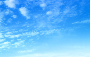 blue sky with beautiful natural white clouds	
