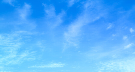 Fototapeta premium blue sky with beautiful natural white clouds 