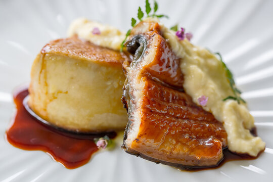 Foie Gras Unagi with scrambled egg