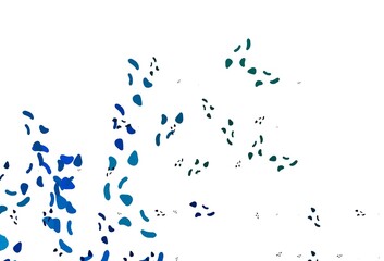 Light Blue, Green vector texture with random forms.