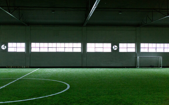 Indoor sports facility for football