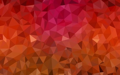 Light Red vector shining triangular layout. Creative illustration in halftone style with triangles. Polygonal design for your web site.