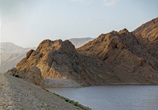 A manmade water reservoir in Balochistan to store rainwater !