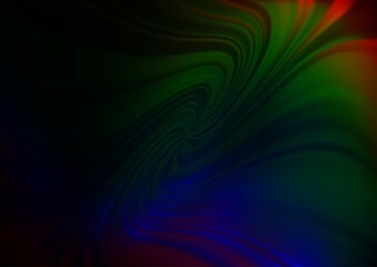 Dark Multicolor, Rainbow vector glossy abstract background. Colorful illustration in blurry style with gradient. The elegant pattern for brand book.