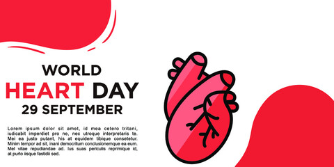 World heart day hand,  design world heart day concept
