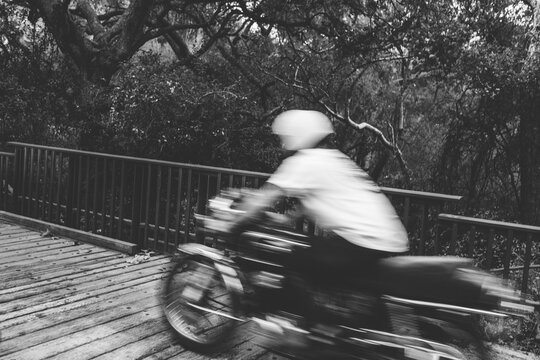 Man Riding Motorcycle
