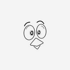 cartoon birdies face emoticon design