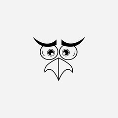 cartoon birdies face emoticon design