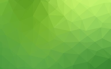 Fototapeta premium Light Green vector polygonal pattern. Colorful abstract illustration with gradient. Polygonal design for your web site.