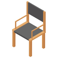 
chair, isometric vector ion.
