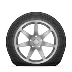 Obraz premium Flat tire