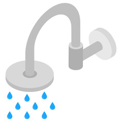 

Shower head isometric icon style 
