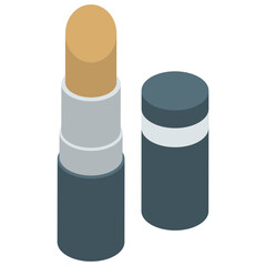 
Concealer stick icon in isometric vector 
