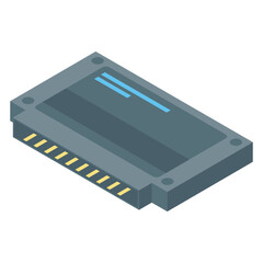 
System unit icon in isometric vector 
