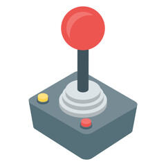 
Video game icon in isometric vector 
