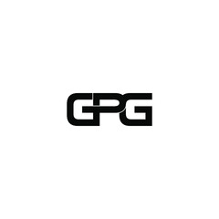 gpg letter original monogram logo design