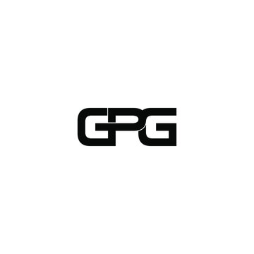 gpg letter original monogram logo design