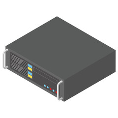 
Data server, isometric vector icon, 
