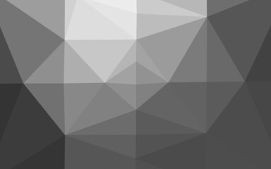 Obraz premium Dark Silver, Gray vector abstract mosaic backdrop. Creative illustration in halftone style with gradient. Completely new template for your business design.