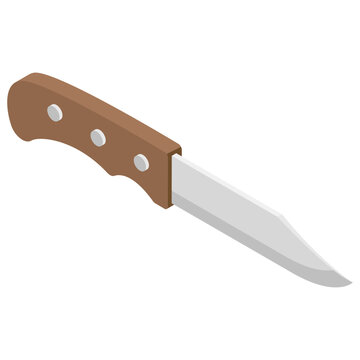 
Knife, isometric vector icon, 
