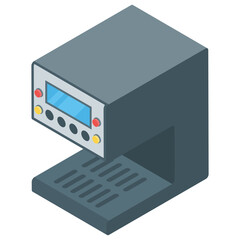 
Electronic device icon vector in isometric style 
