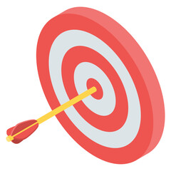 
Isometric archery icon isometric vector 
