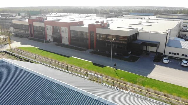 Drone video of the logistics centre.