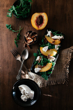 Peach & Cheese Salad