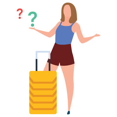 
Tourist vector of illustration
