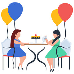 
Party celebrations in illustration vector 
