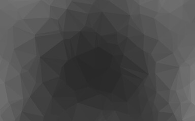 Dark Silver, Gray vector blurry triangle template. Shining illustration, which consist of triangles. Template for your brand book.