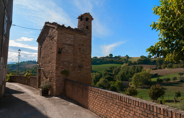 
medieval village Loretello is part of the municipality of Arcevia, in the province of Ancona, in...