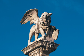 Winged Lion of Saint Mark on Piazza dei Signori, Padua