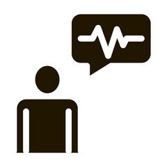 Speaker Voice Control Icon Vector . Contour Illustration