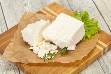 Greek traditional Feta soft cheese