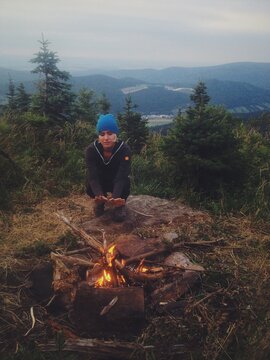 small campfire