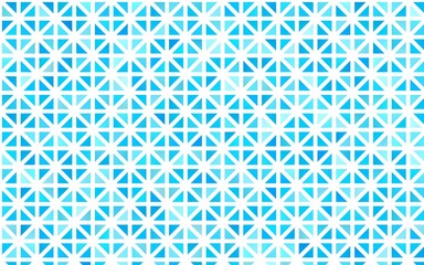 Light BLUE vector pattern in polygonal style. Abstract gradient illustration with triangles. Template for wallpapers.