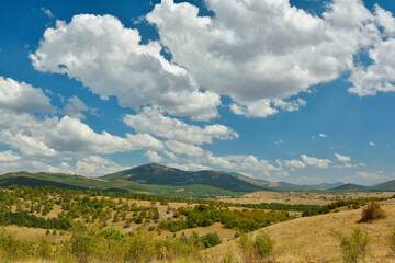 Fototapeta na wymiar Mountainous area of Croatia - Balkan Mountains