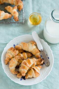 Fresh baked croissant